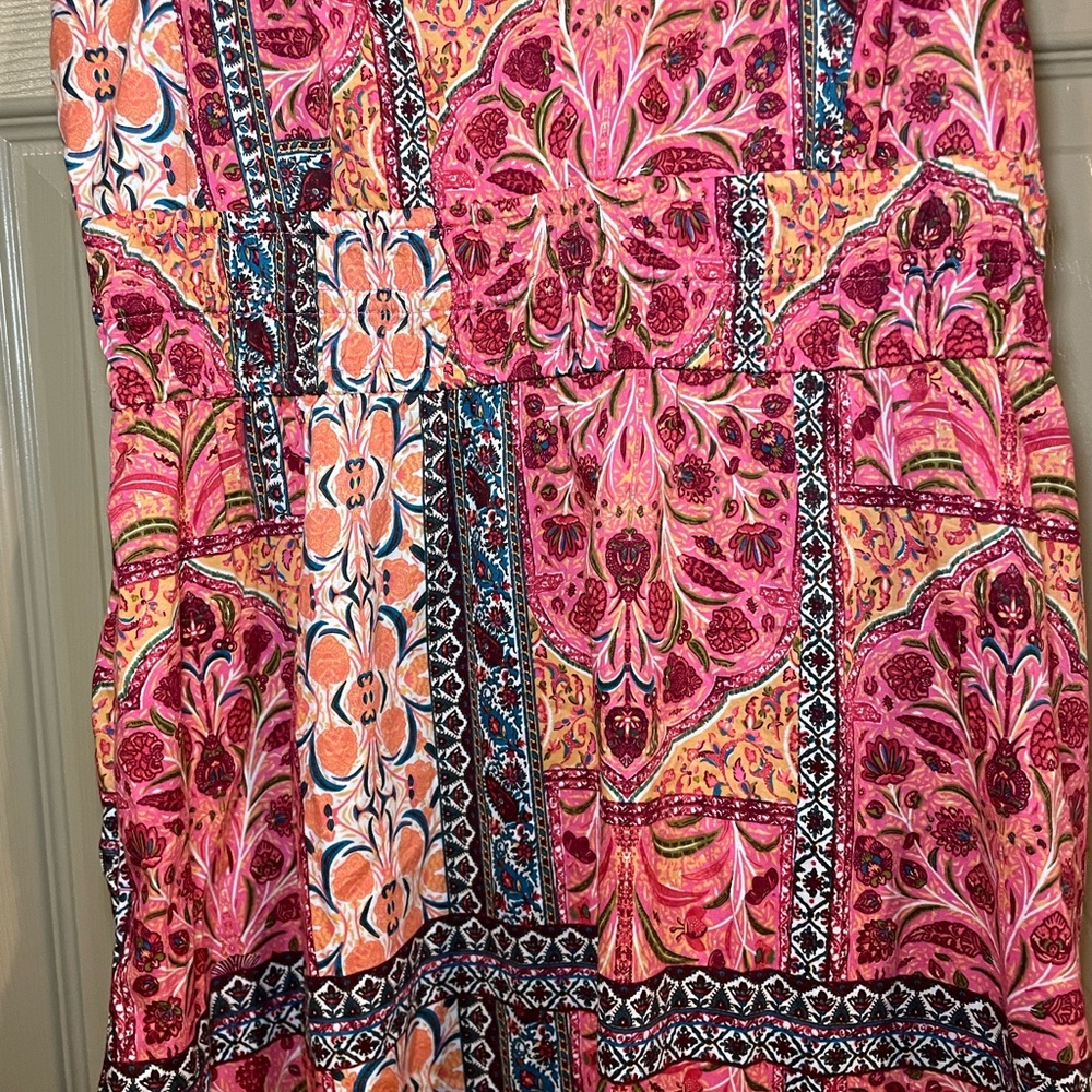 Old Navy Colorful Patterned Midi Dress - Picture 7 of 11